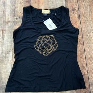 NWT, St Joh JEANS, tank with bling rose